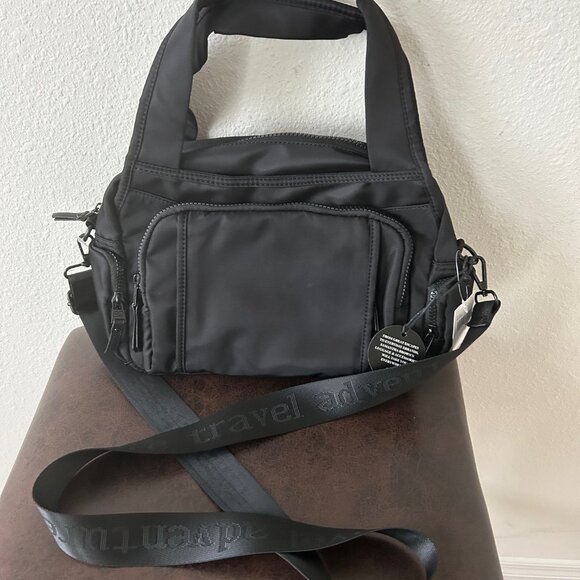 Samantha Brown To Go Travel Hobo Bag with Removable Crossbody Strap BLACK nwt - Picture 3 of 13